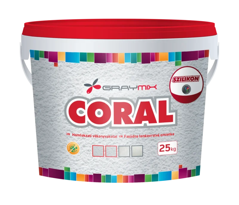 Silikónová fasádna omietka CORAL LUX biela 1,5 mm Silikónová fasádna omietka CORAL LUX biela 1,5 mm škrabaná 25 kg